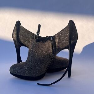 Brian Atwood Celebrity Fave Gold Shimmery Heels